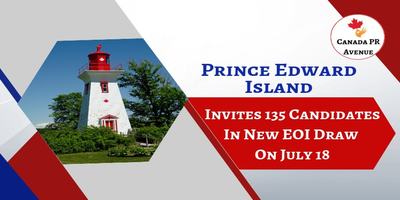 Prince Edward Island opened Latest EOI Draw of PEI PNP on 18th July 2019