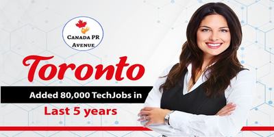 Toronto added 80,000 tech jobs in the last 5 years