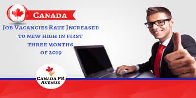 Canada Recorded Total 435,000 Job vacancies in the First Quarter of 2019