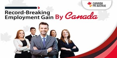 Record-Breaking Employment Gain By Canada