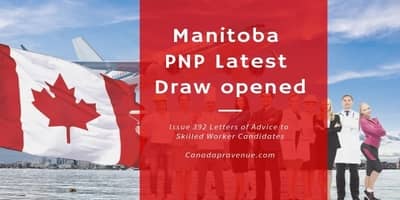 Manitoba PNP Latest Draw opened